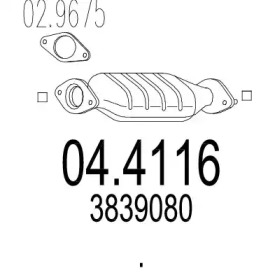 Катализатор MTS 04.4116