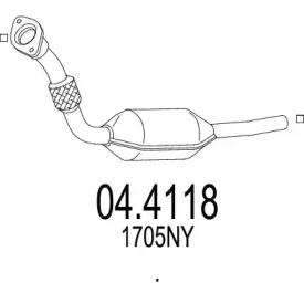 Катализатор MTS 04.4118