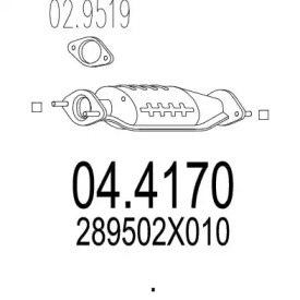 Катализатор MTS 04.4170