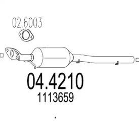 Катализатор MTS 04.4210