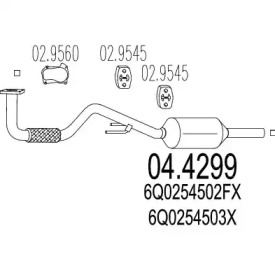 Катализатор MTS 04.4299