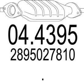 Катализатор MTS 04.4395