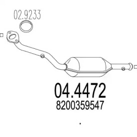 Катализатор MTS 04.4472