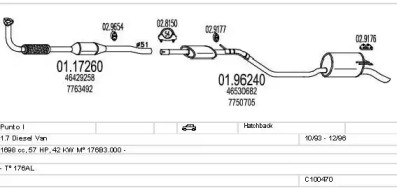 Система выпуска ОГ MTS C100470013187