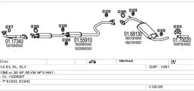 Система выпуска ОГ MTS C120126008667