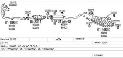 Система выпуска ОГ MTS C250561005765