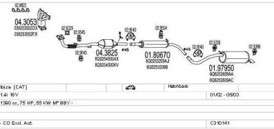 Система выпуска ОГ MTS C310141007051