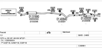 Система выпуска ОГ MTS C380681008465