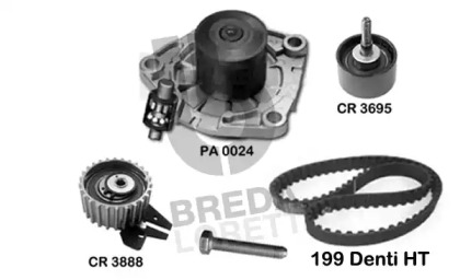 Комплект водяного насоса / зубчатого ремня BREDA LORETT KPA0005A