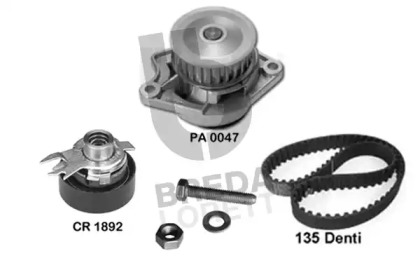 Водяной насос + комплект зубчатого ремня BREDA LORETT KPA0048B