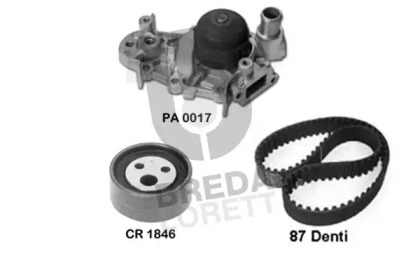 Водяной насос + комплект зубчатого ремня BREDA LORETT KPA0058A