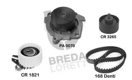 Водяной насос + комплект зубчатого ремня BREDA LORETT KPA0096A