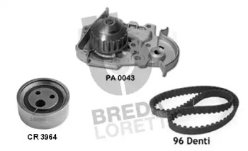 Водяной насос + комплект зубчатого ремня BREDA LORETT KPA0371B