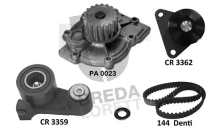 Водяной насос + комплект зубчатого ремня BREDA LORETT KPA0403A