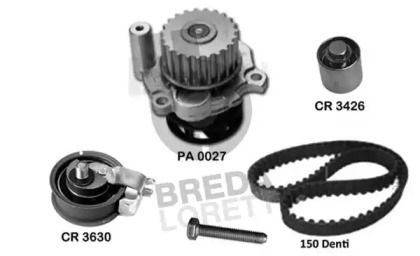 Водяной насос + комплект зубчатого ремня BREDA LORETT KPA0730B