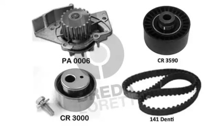 Комплект водяного насоса / зубчатого ремня BREDA LORETT KPA0746A