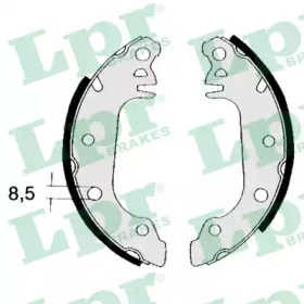 Комлект тормозных накладок LPR 04710