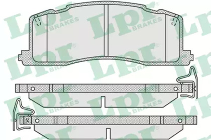 Комплект тормозных колодок LPR 05P1013