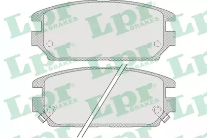 Комплект тормозных колодок LPR 05P1016