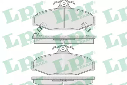Комплект тормозных колодок LPR 05P1018