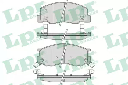 Комплект тормозных колодок LPR 05P1021
