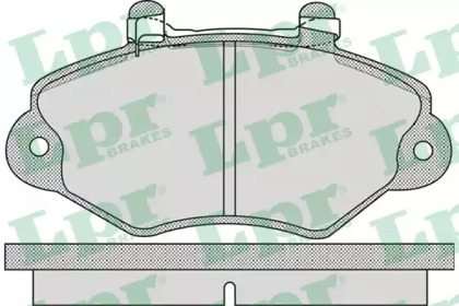 Комплект тормозных колодок, дисковый тормоз LPR 05P1066