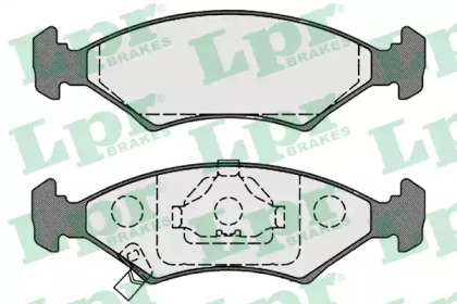 Комплект тормозных колодок LPR 05P1067