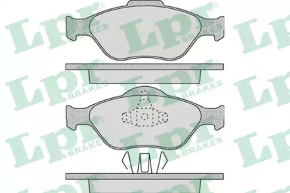 Комплект тормозных колодок LPR 05P1088