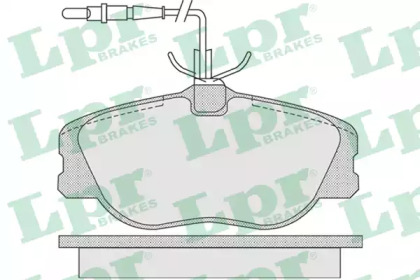 Комплект тормозных колодок LPR 05P1104