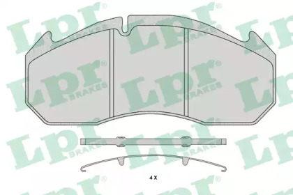 Комплект тормозных колодок LPR 05P1180