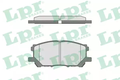 Комплект тормозных колодок LPR 05P1368