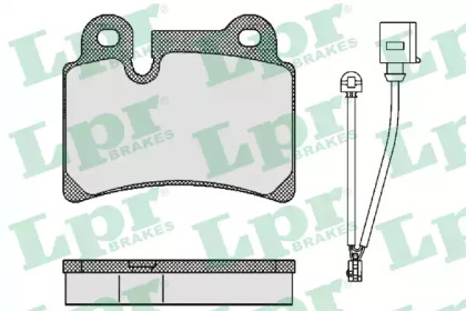 Комплект тормозных колодок LPR 05P1380