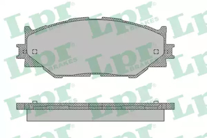 Комплект тормозных колодок LPR 05P1412