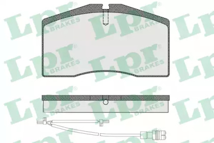 Комплект тормозных колодок LPR 05P1585A