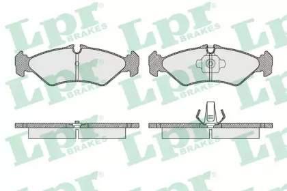 Комплект тормозных колодок LPR 05P1614