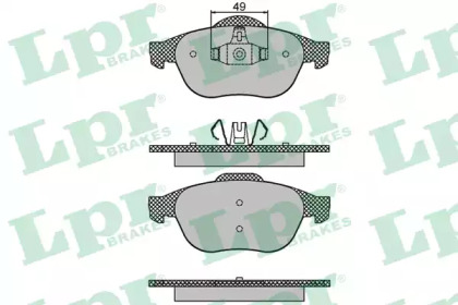 Комплект тормозных колодок LPR 05P1678