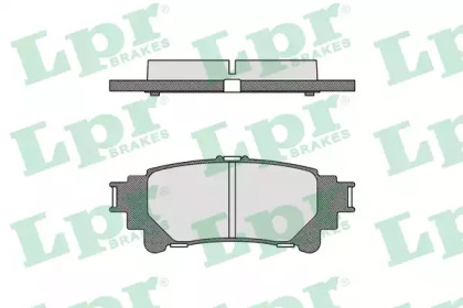 Комплект тормозных колодок, дисковый тормоз LPR 05P1693