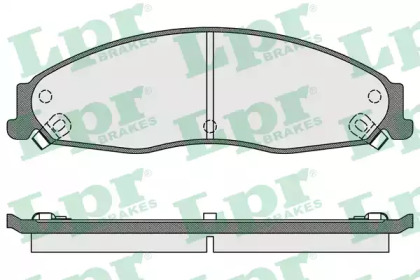 Комплект тормозных колодок LPR 05P1704
