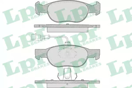 Комплект тормозных колодок LPR 05P424