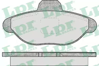 Комплект тормозных колодок LPR 05P483