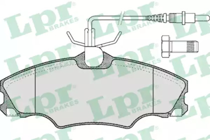 Комплект тормозных колодок LPR 05P619