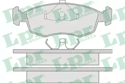 Комплект тормозных колодок LPR 05P678