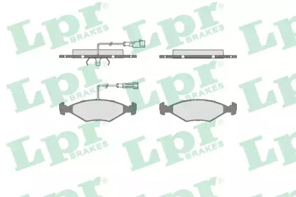 Комплект тормозных колодок LPR 05P680