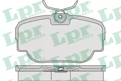 Комплект тормозных колодок LPR 05P739