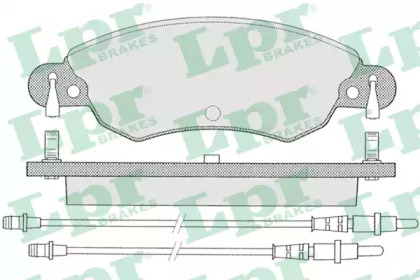 Комплект тормозных колодок LPR 05P792