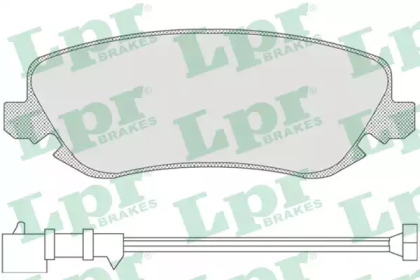 Комплект тормозных колодок LPR 05P842