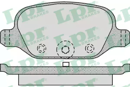 Комплект тормозных колодок LPR 05P872