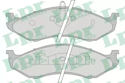 Комплект тормозных колодок, дисковый тормоз LPR 05P896