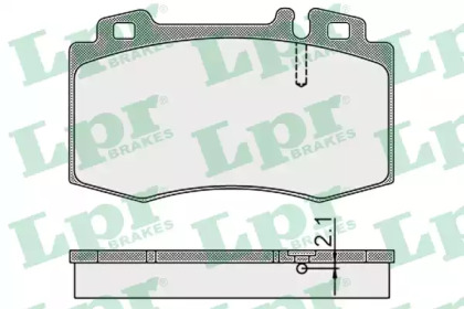 Комплект тормозных колодок LPR 05P899