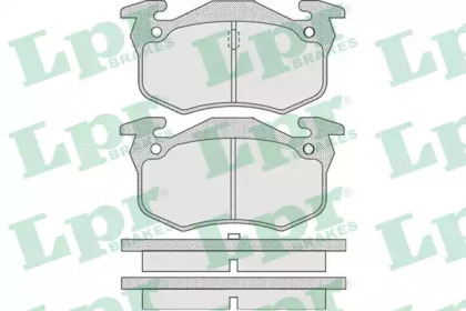 Комплект тормозных колодок LPR 05P914
